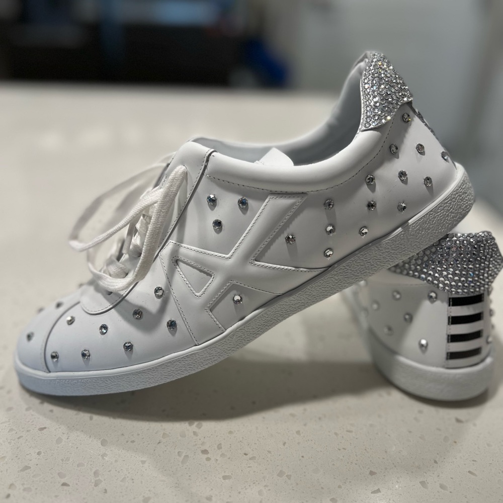 Aquazzura crystal-embellished sneakers